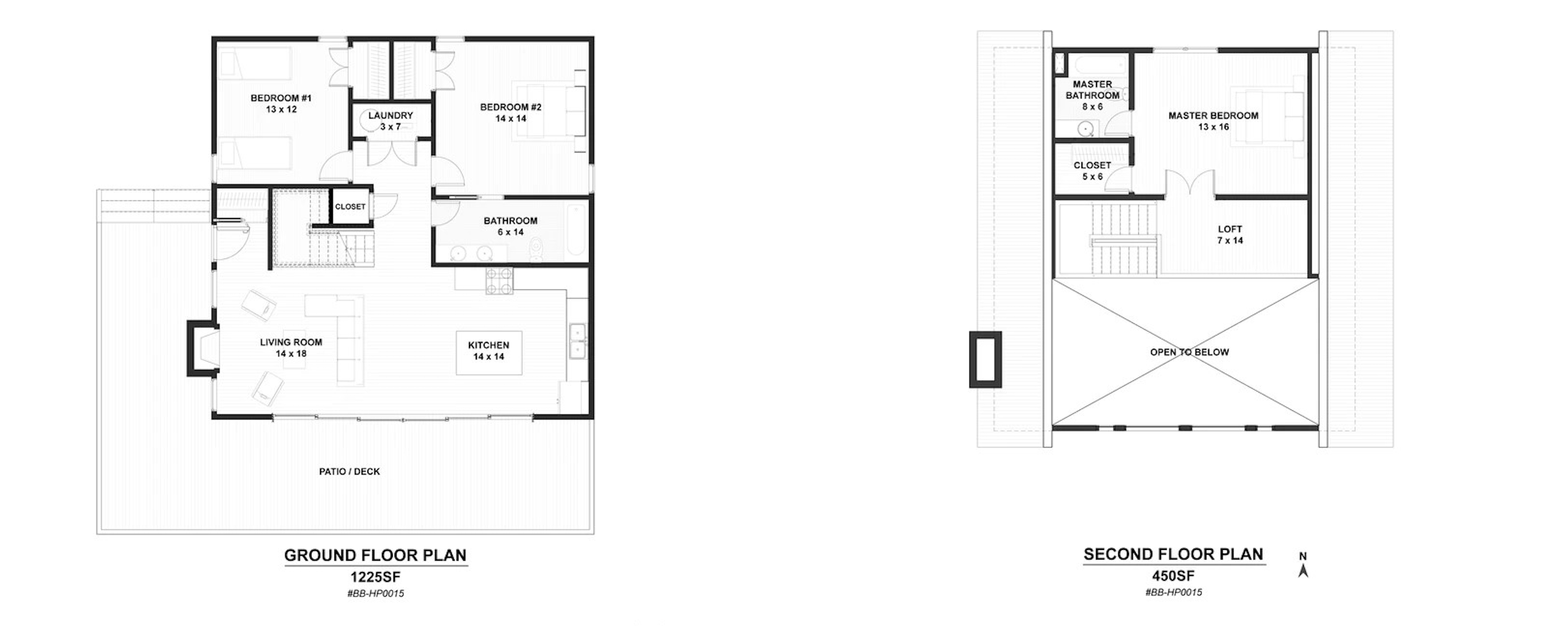Pocket 1575 Cabin floorplan