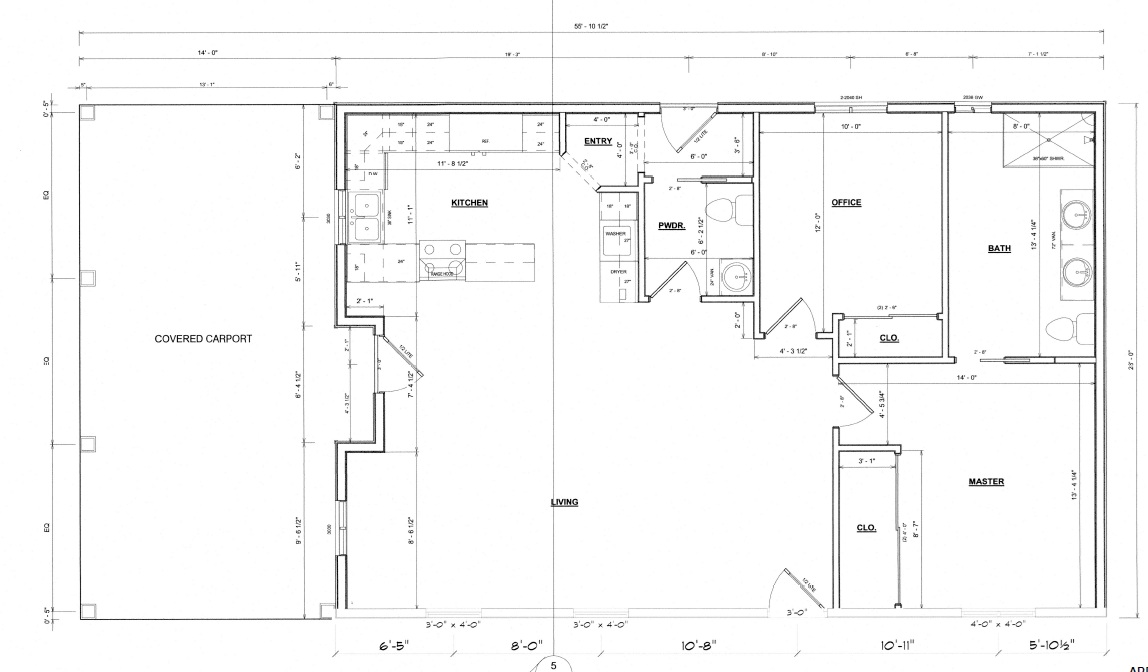 Pocket 1160 Cabin floorplan